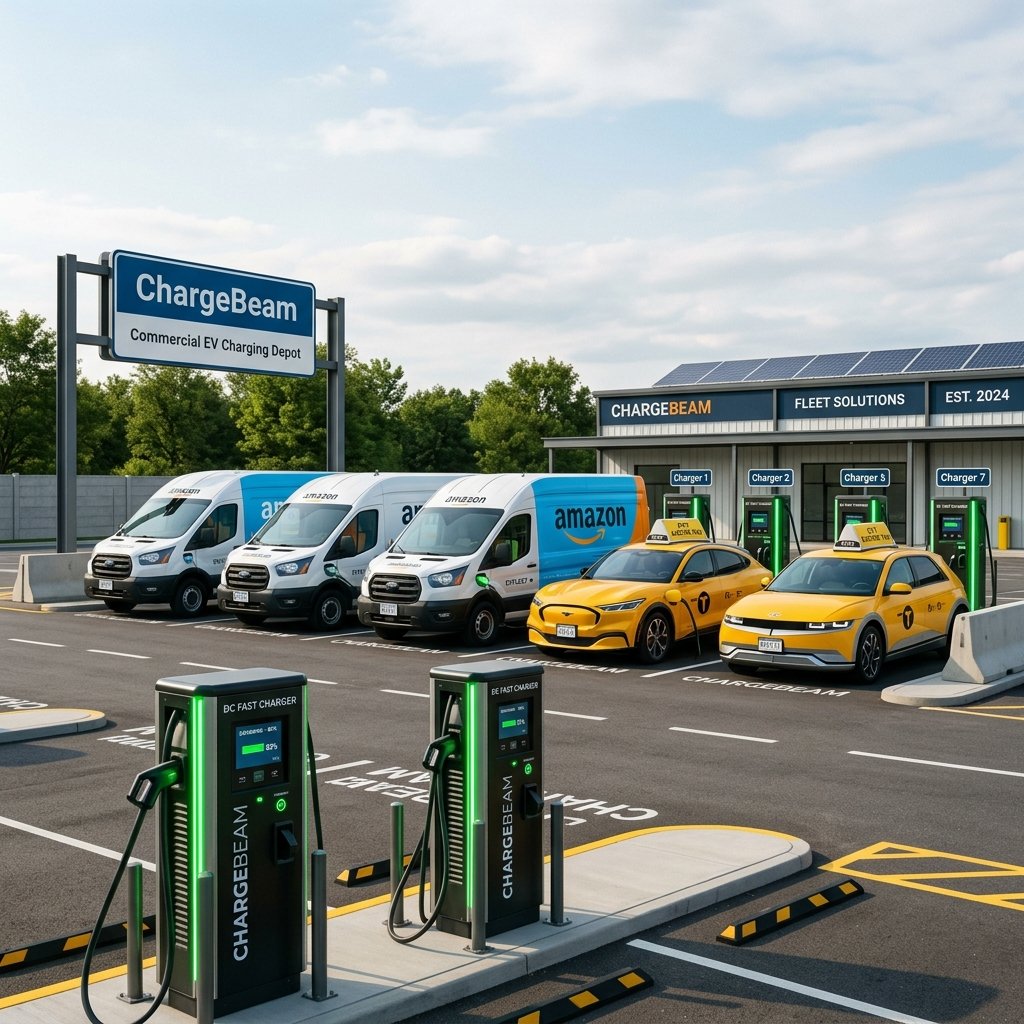 ChargeBeam Dedicated Commercial EV Fleet Depot