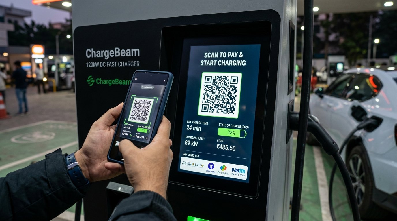Instant 100% Cashless UPI QR Code Payment